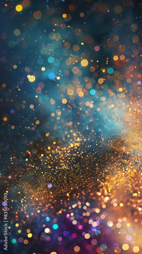 Poster sparkling background with rainbow colors. abstract design.