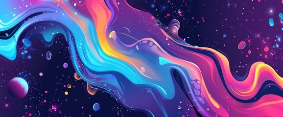 Abstract Designs With A Futuristic Touch, Cartoon Style, Background