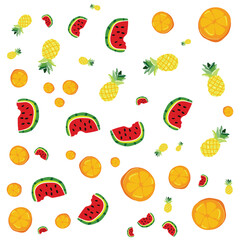 fruits and vegetables pattern