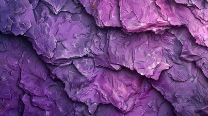 Obraz premium A close-up shot of cracked purple soil, highlighting its rough texture and barrenness.