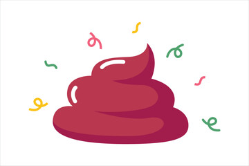 April Fools Flat Sticker Design