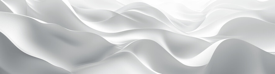 Elegant 3D White Wavy Line Abstract Background