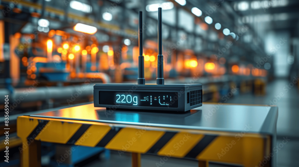 Aufkleber modern factory enhances automation and efficiency with advanced 5g technology