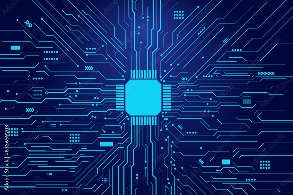 Poster technology background. circuit board.central computer processors cpu concept. motherboard digital ch
