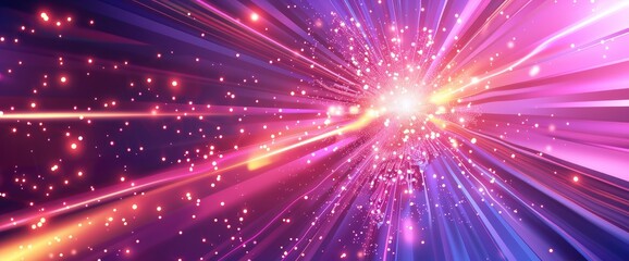 Abstract Energy Pulses With A Futuristic Aesthetic And A Radiant Glow, Cartoon Style, Background