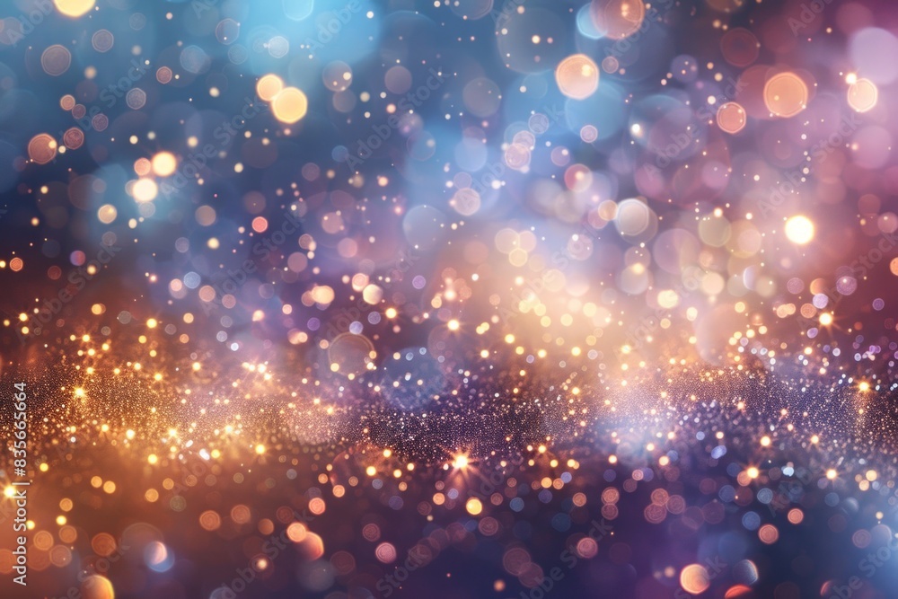Poster sparkling background with colorful dots. abstract design.