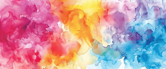 Fototapeta premium Abstract Watercolor Designs, Cartoon Style, Background