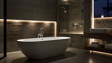 modern bathroom interior,sink, bathroom remodel, bathroom ambiance, bathroom shelving, modern bathroom fixtures, modern toilet, bathroom trends, bathroom 