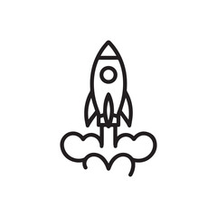 Spaceship icon set vector design symbol of science and technology.