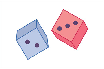 April Fools Flat Sticker Design