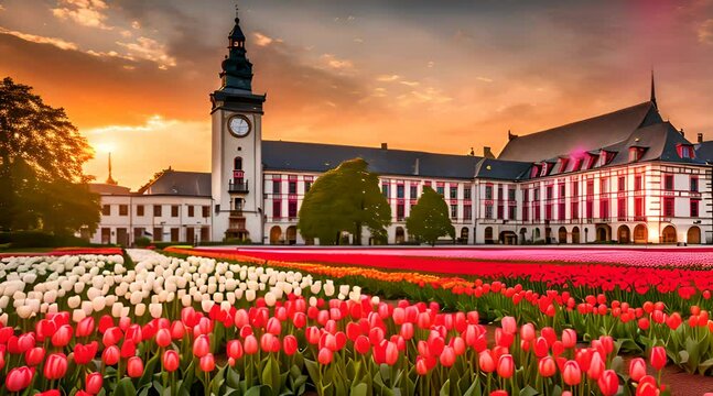 Sindelfingen Cityscape. Gallery and Townhall Square