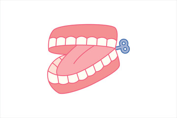 April Fools Flat Sticker Design