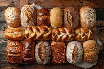 A table topped with lots of different types of bread