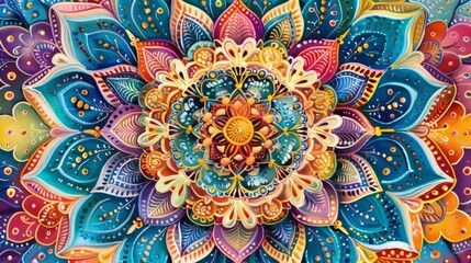 Meditative Mandalas: Create intricate meditative mandalas with detailed patterns and soothing colors,