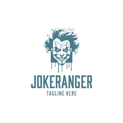 Joker ranger logo vector illustration