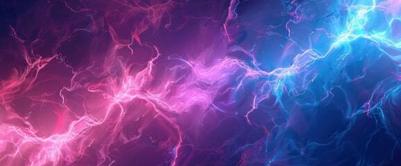 Fototapeta premium Pulsating Energy Fields In Abstract, Cartoon Style, Background