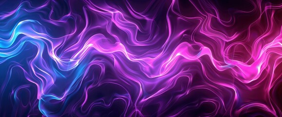 Obraz premium Pulsating Energy Fields In Abstract, Cartoon Style, Background