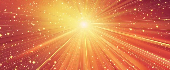Radiant Cosmic Energy Waves, Cartoon Style, Background