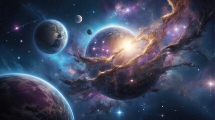 A universe with realistically dazzling and fascinating planets