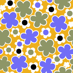 Fototapeta premium seamless pattern with flowers