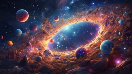 Dazzling and enchanting universe realistic
