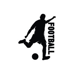 Soccer and Football Player Man logo vector template