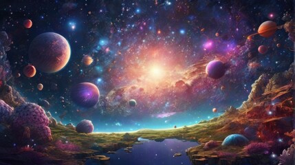 Dazzling and enchanting universe realistic