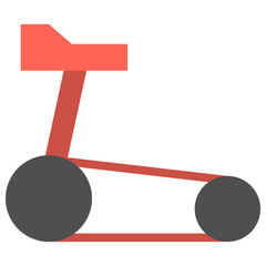 treadmill flat icon