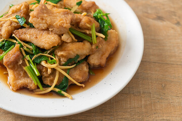 Stir Fried Fish with Chinese Celery