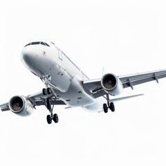 Fototapeta premium Commercial aircraft Isolated on a white background 