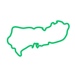 Fototapeta premium Upper East vector map 