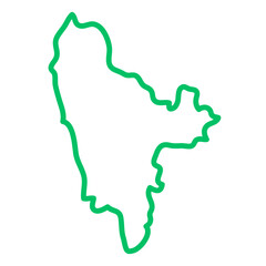 Western North vector map 