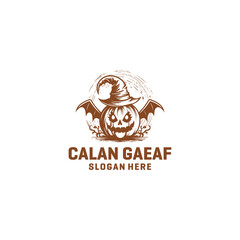 Calan gaeaf logo vector illustration