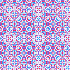 A vibrant, versatile, and stylish circle pattern suitable for a wide range of design projects.