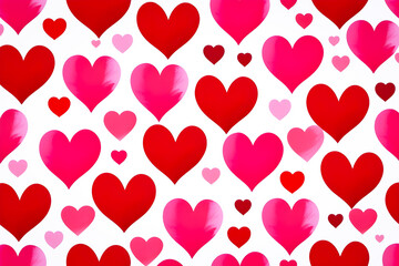 The background with hearts and different colors which are related to love