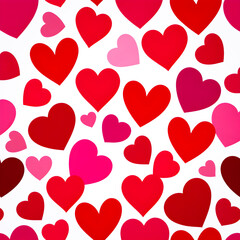 The background with hearts and different colors which are related to love