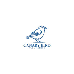 Canary bird logo vector illustration