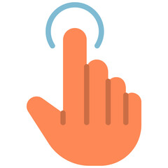 Obraz premium tap flat icon