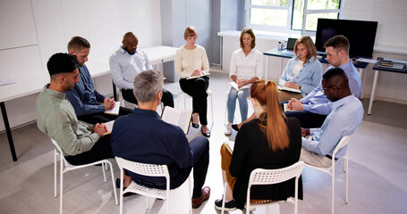 Group Of Multiethnic Friends Reading Bible