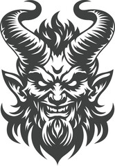 Obraz premium Satan Devil Diablo Beelzebub Dark Art Tattoo