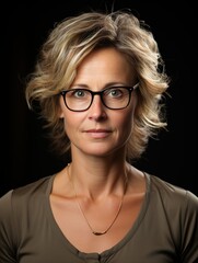 Obraz premium portrait of a woman with glasses