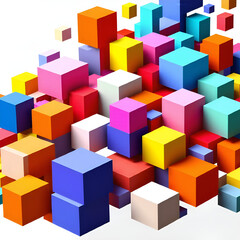 Obraz premium Abstract 3D Design Background Generative AI