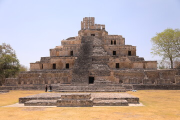 edzn&agrave; maya ruins, campeche, mexico
