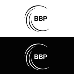 BBP logo. B B P design. White BBP letter. BBP, B B P letter logo design. B B P letter logo design in FIVE, FOUR, THREE, style. letter logo set in one artboard. B B P letter logo vector design.