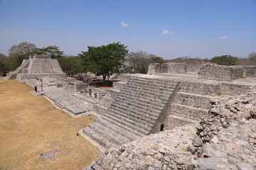 edzn&agrave; maya ruins, campeche, mexico