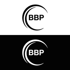 BBP logo. B B P design. White BBP letter. BBP, B B P letter logo design. B B P letter logo design in FIVE, FOUR, THREE, style. letter logo set in one artboard. B B P letter logo vector design.