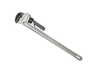 pipe wrench isolated on white background