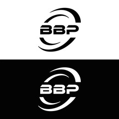 BBP logo. B B P design. White BBP letter. BBP, B B P letter logo design. B B P letter logo design in FIVE, FOUR, THREE, style. letter logo set in one artboard. B B P letter logo vector design.