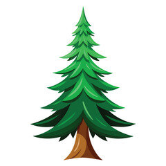 christmas tree isolated on white