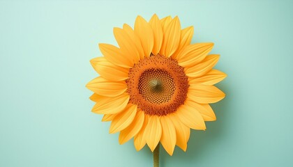 Fototapeta premium Beautiful sunflowers blooming in summer